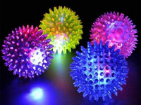 Flashing Spiky Dog Toy Ball