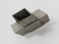 3- way square tube connector